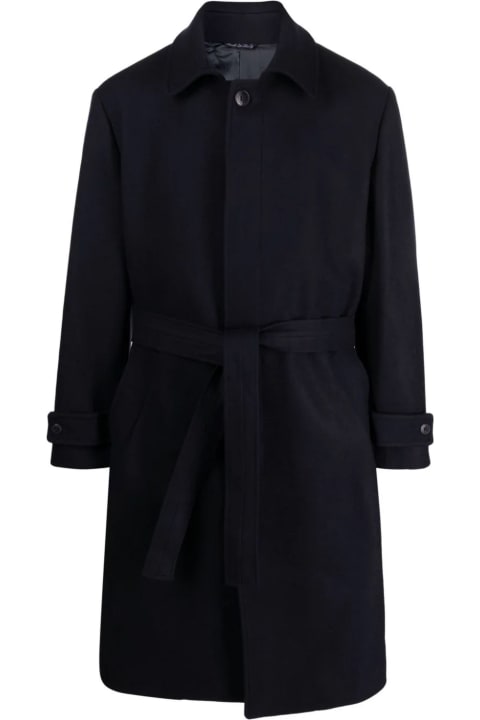 costumein Coats & Jackets for Men costumein Midnight Blue Virgin Wool Coat