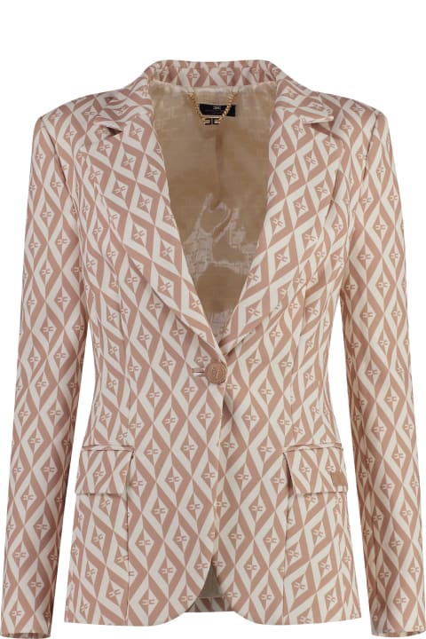 Elisabetta Franchi Coats & Jackets for Women Elisabetta Franchi Single-breasted One-button Blazer
