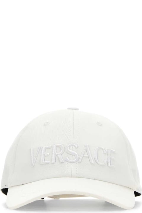 Fashion for Women Versace White Cotton Baseball Cap