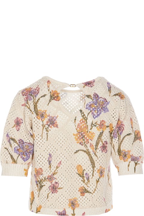 Homeware TwinSet Knitted T-shirt Floreal Print