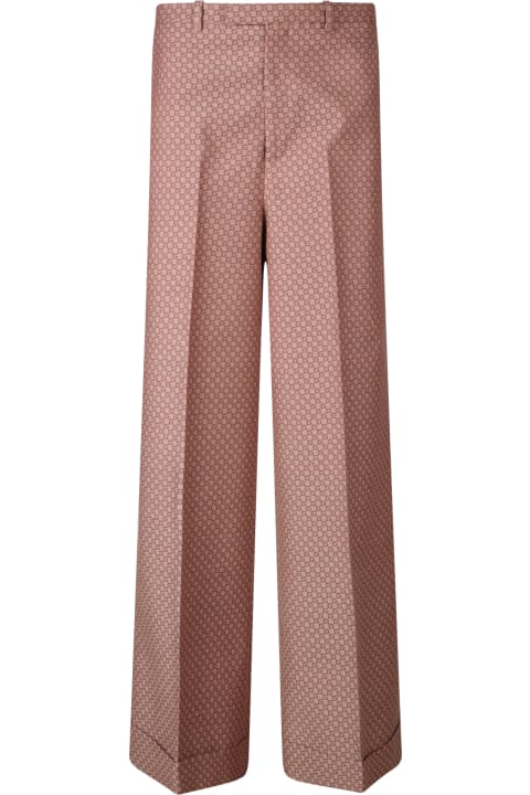 Gucci Pants & Shorts for Men Gucci Gg Damier Beige Trousers