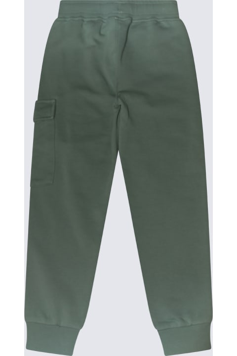 Bottoms for Boys C.P. Company Undersixteen Green Cotton Pants
