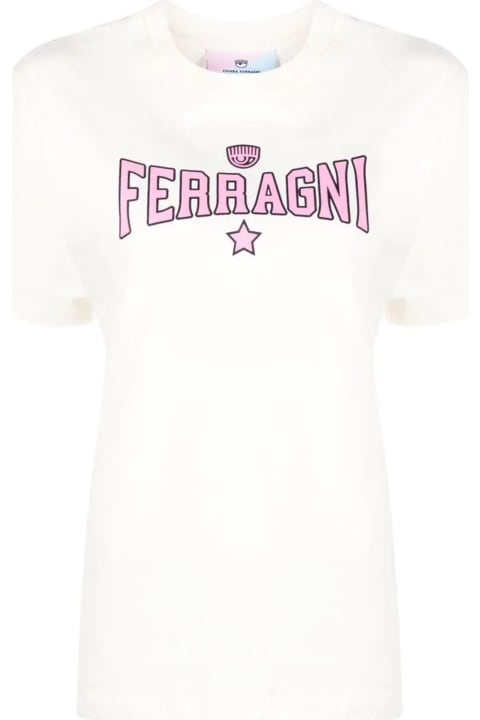 ウィメンズ Chiara Ferragniのトップス Chiara Ferragni Chiara Ferragni T-shirts And Polos White