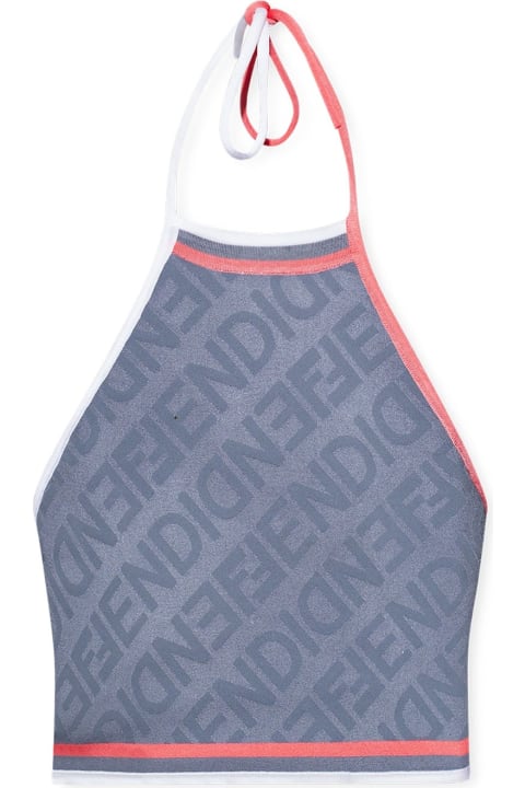 Topwear for Women Fendi Monogram Cropped Top