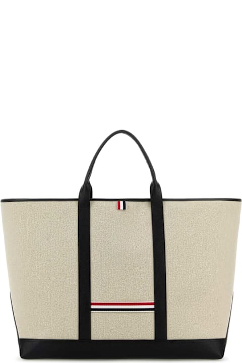 Thom Browne for Men Thom Browne Sand Canvas Travel Bag