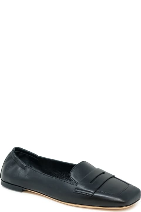 AGL Shoes for Women AGL Agl Black Leather Loafer Softy