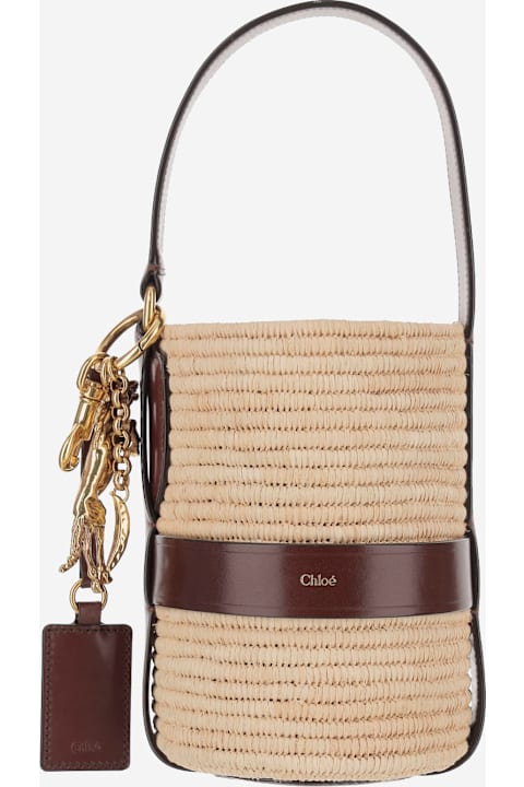 Fashion for Women Chloé Kerala 25 Bag In Raffia And Leather