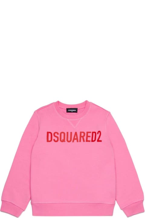 Dsquared2 Topwear for Girls Dsquared2 Logo-printed Crewneck Sweatshirt