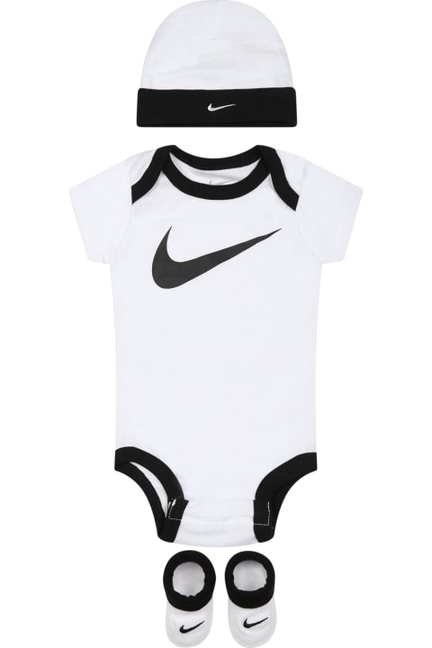 Nike for Kids Nike White Set For Baby Kids With Iconic Swoosh