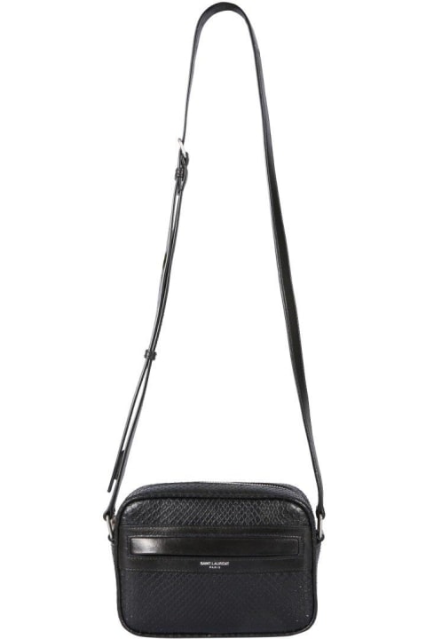 メンズ新着アイテム Saint Laurent Logo Detailed Zip-up Shoulder Bag