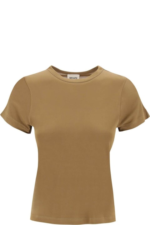 Khaite ملابس علوية لـ السيدات Khaite Round Neck T-shirt