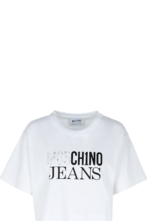 Homeware M05CH1N0 Jeans White Cotton T-shirt