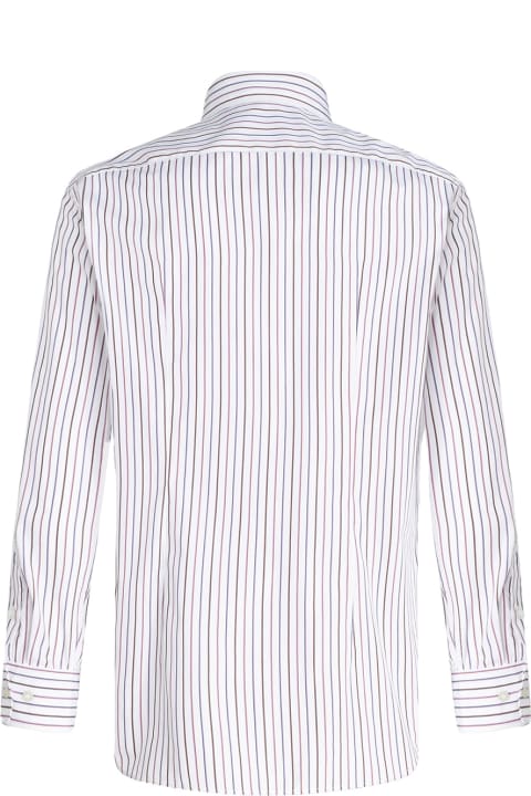 Etro for Men Etro Multicolor Striped Cotton Shirt With Logo