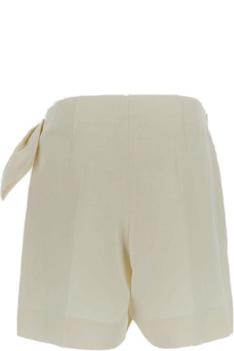 Chloé Pants & Shorts for Women Chloé Linen Short Pants With Bow