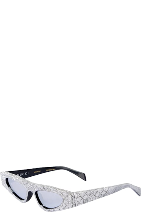 Gucci Eyewear Accessories for Women Gucci Eyewear Gucci Gg1779s Linea Fashion 009 Black Silver Sunglasses