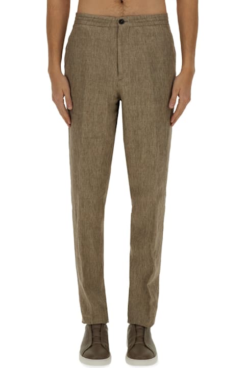 Zegna Pants for Men Zegna Linen Jogger Pants