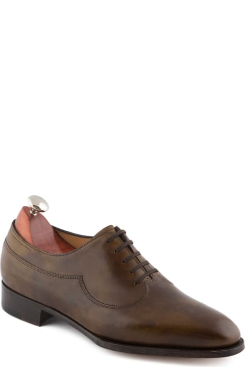 Laced Shoes for Men John Lobb Shoe Lace-up In Antique Green Calf