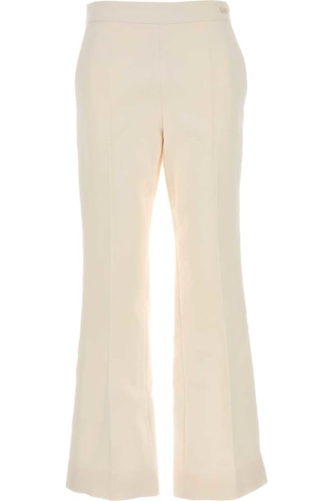 Gucci for Women Gucci Ivory Silk Lend Pant