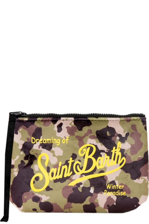 Luggage for Men MC2 Saint Barth Aline Wooly Pochette With Camouflage Print
