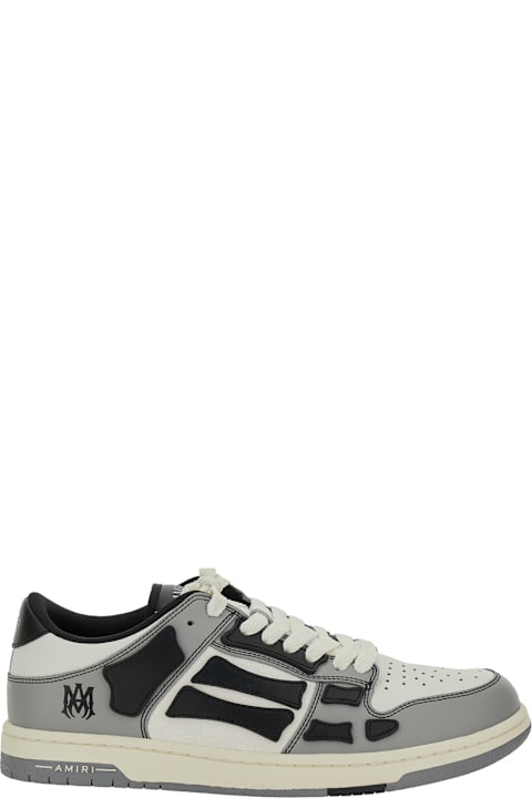 Homeware AMIRI 
skel Top Low
 Grey Sneakers With Logo Patch On Thetongue And Contrasting Details On The Side In Leather Man