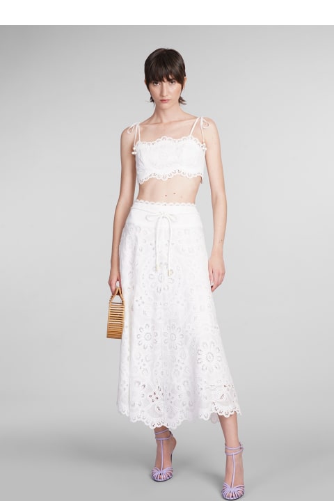 Zimmermann for Women Zimmermann Skirt In White Cotton