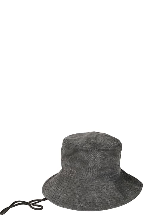 ウィメンズ Ganniの帽子 Ganni Logo Embroidered Round Hat