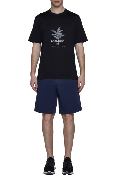 Brunello Cucinelli Topwear for Men Brunello Cucinelli Cotton Jersey T-shirt With Print