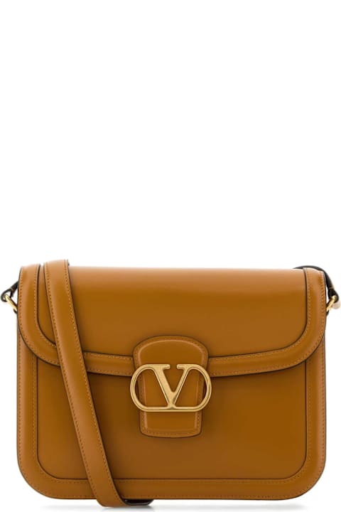 Valentino Garavani Bags for Women Valentino Garavani Camel Leather 9to5 Shoulder Bag