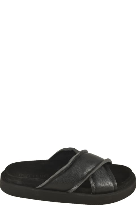 Other Shoes for Men Buttero Crossed Strap Sliders
