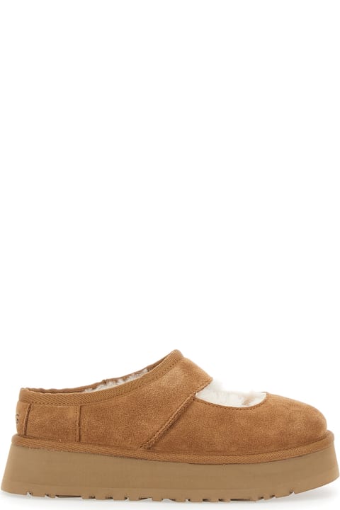 UGG لـ Women UGG 'bea Mary Jane' Brown Mules With Cut-out Detail In Suede Woman