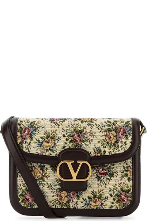Valentino Garavani Bags for Women Valentino Garavani Embroidered Jacquard 9to5 Crossbody Bag