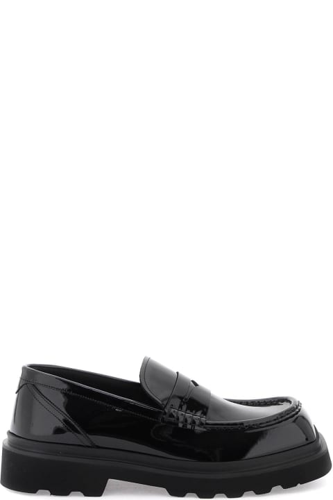 Dolce & Gabbana Loafers & Boat Shoes for Men Dolce & Gabbana Patent Leather Mocassins