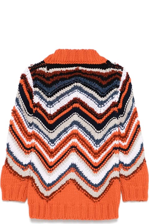 Missoni Kids لـ Men Missoni Kids Cardigan Con Motivo A Zigzag