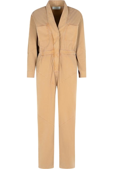 Marant Étoile Dresses for Women Marant Étoile 'remady' Brown Cotton Jumpsuit