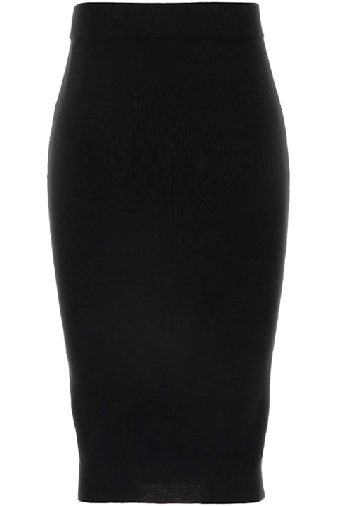 Homeware Saint Laurent Black Wool Skirt