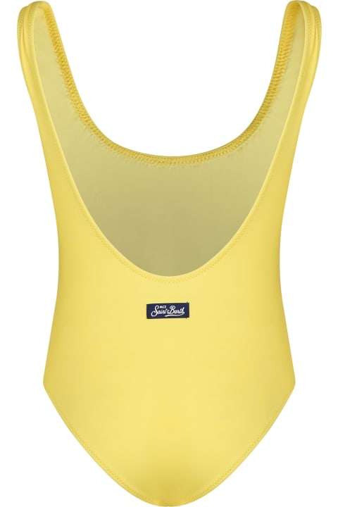 MC2 Saint Barth Swimwear for Girls MC2 Saint Barth Yellow Swimsuit For Girl With Minnie