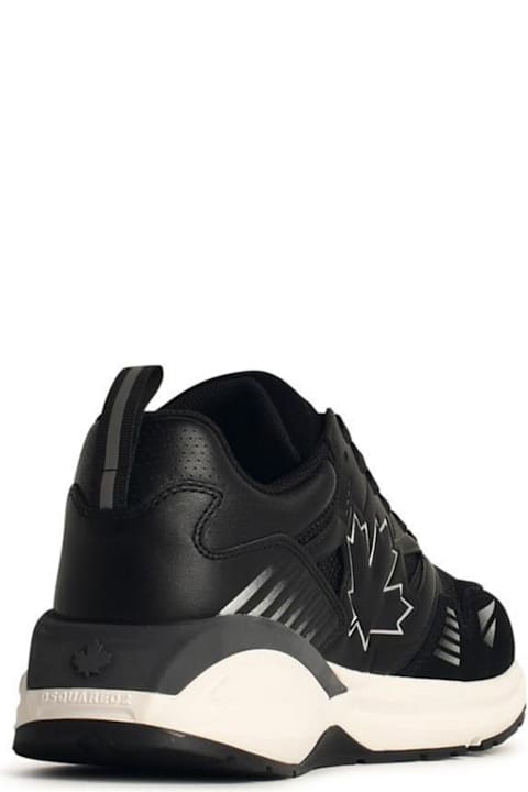 Fashion for Men Dsquared2 Dash Maple Leaf Quilted Sneakers