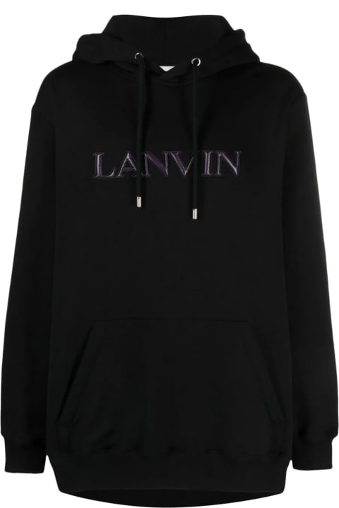 Lanvin for Men Lanvin Black Cotton Hoodie
