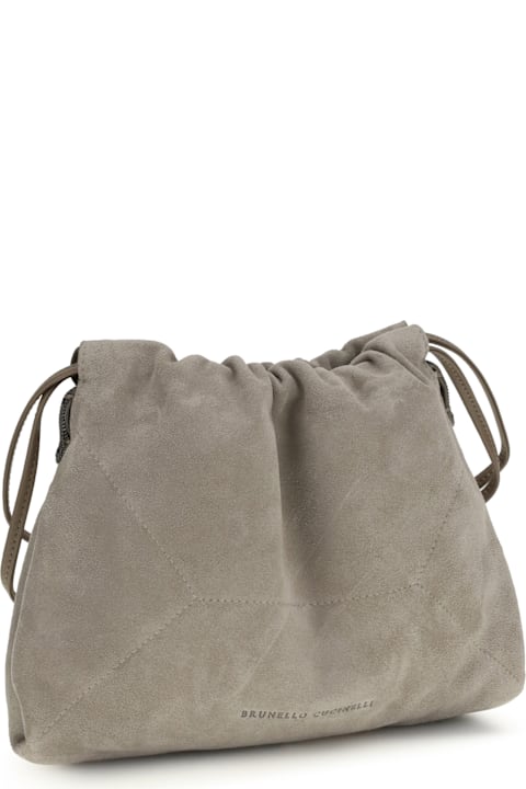 Homeware Brunello Cucinelli Suede Pouch Bag
