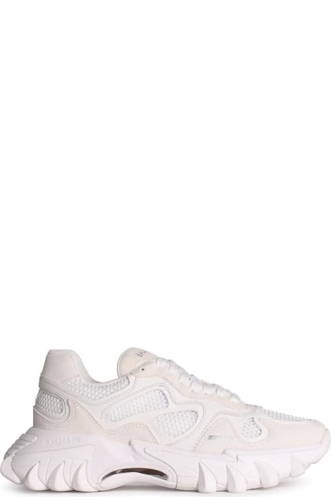 Homeware Balmain 
b-east
 White Leather Blend Sneakers