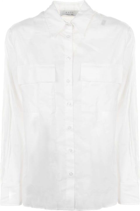 Kaos Topwear for Women Kaos White Shirt With Pockets