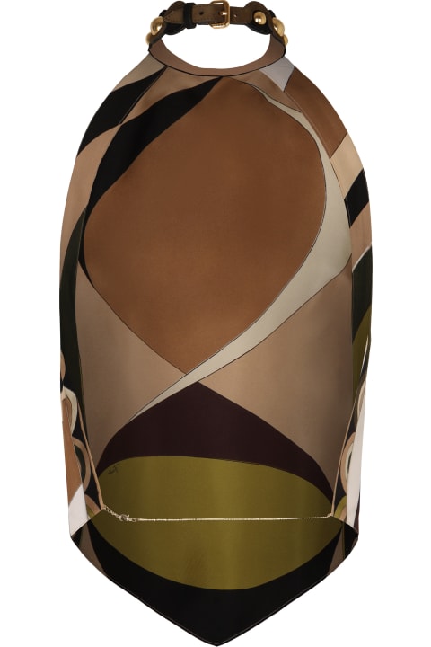 Topwear for Women Pucci Printed Silk Top