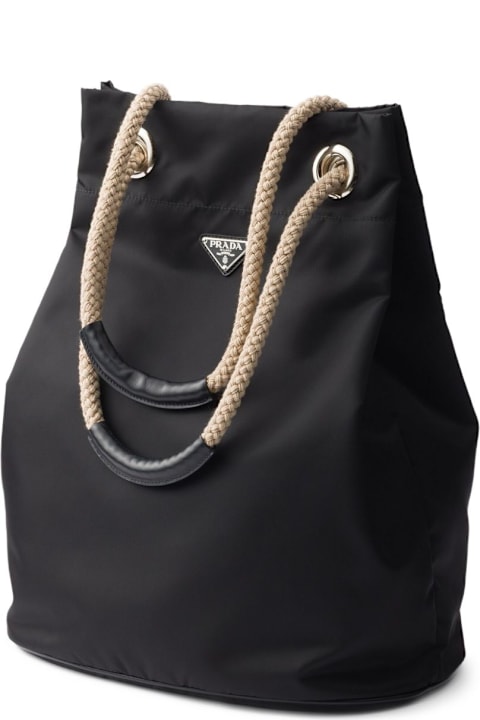 Prada for Kids Prada Prada Re-nylon Tote Bag With Drawstring