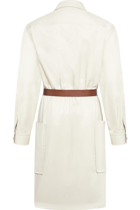 Saint Laurent Coats & Jackets for Women Saint Laurent Robe Twill De Coton