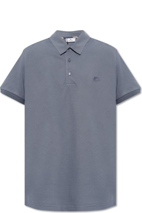 Etro Shirts for Men Etro Logo Embroidered Short-sleeved Polo Shirt