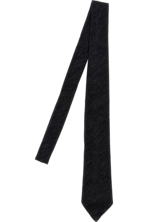 Ties for Women Brunello Cucinelli Denim Tie