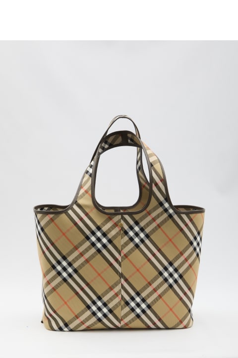 Homeware Burberry Medium Check Tote Bag