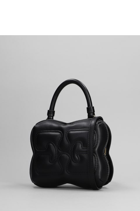 Fashion for Women Ganni Hand Bag In Black Leather