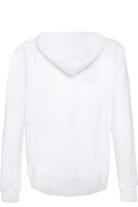 Homeware MC2 Saint Barth White Man Sweatshirt Bombardino Front Embroidery