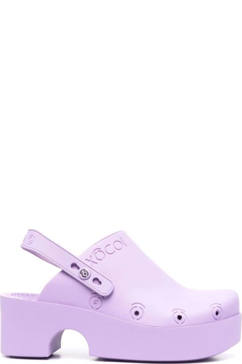 Xocoi Woman's Lilac Recycled Rubber Clogs